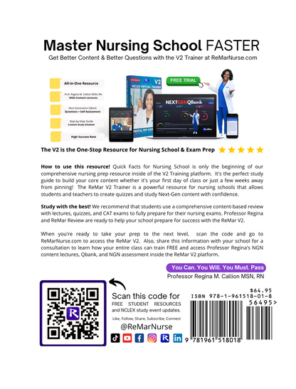 Quick Facts for Nursing School: Med-Surg & Pharmacology (RN & LPN)