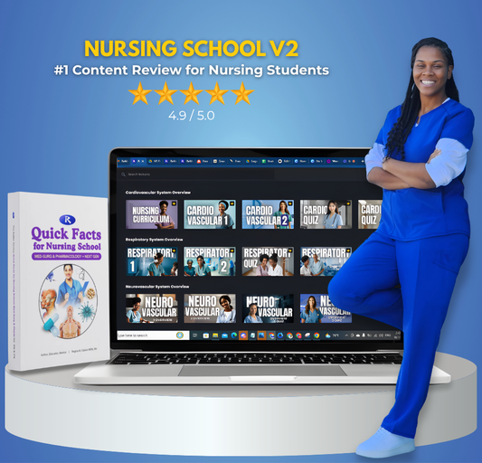 6 - Month Nursing School Membership - Includes Quick Facts for Nursing School Book